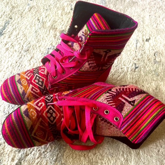 Peruvian boot vintage stylish size 6.5 - Picture 1 of 3